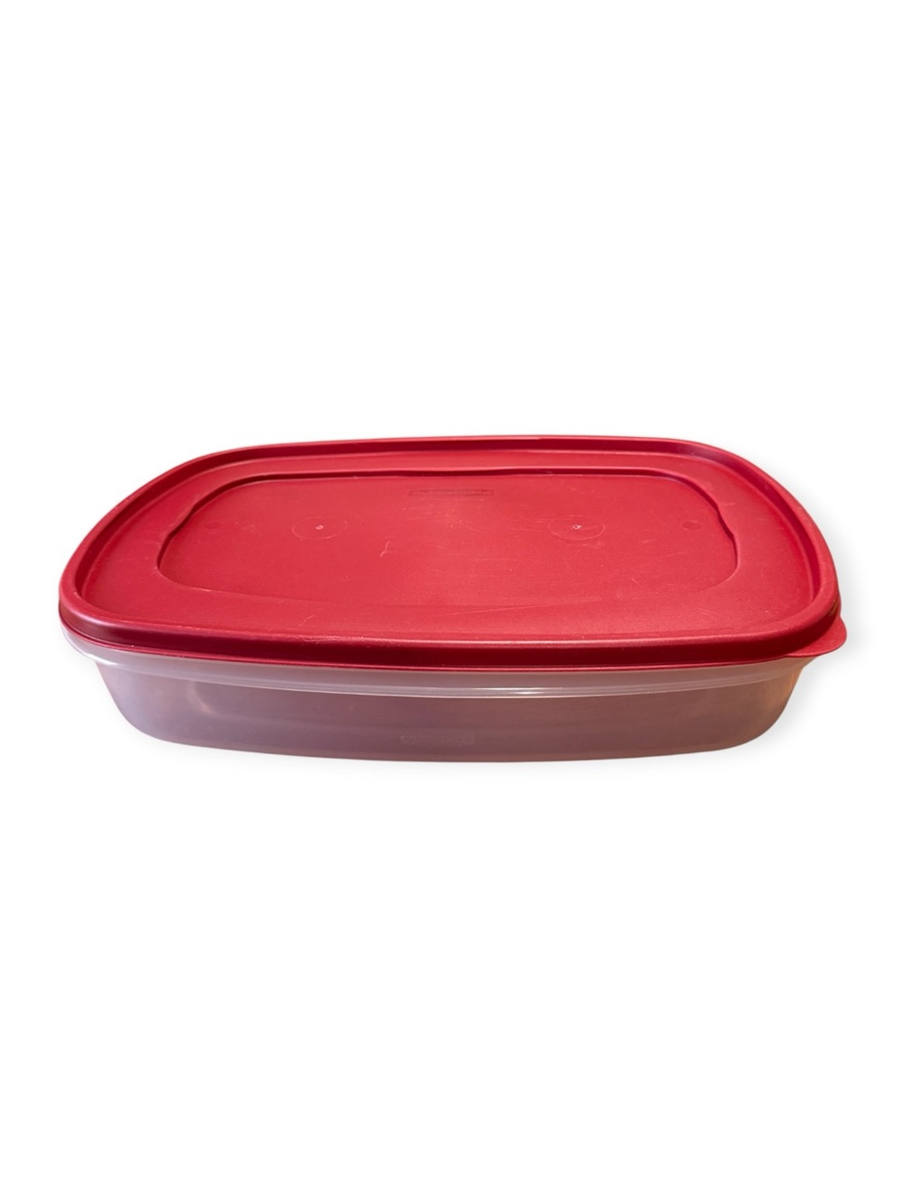 Easy Find Lid Food Storage Container 1.5 Gallon 24 Cup Red Lid Freezer Safe 7J75
